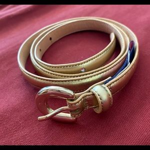 Vineyard Vines Gold Skinny Belt Size L